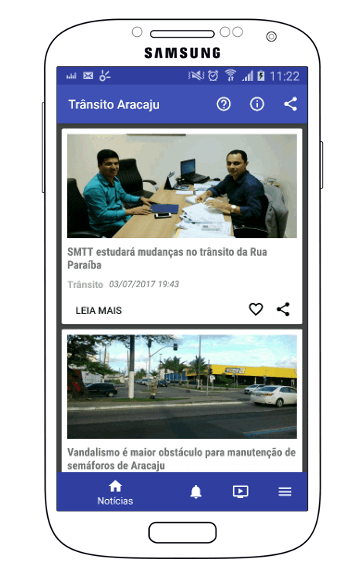 app trânsito aracaju