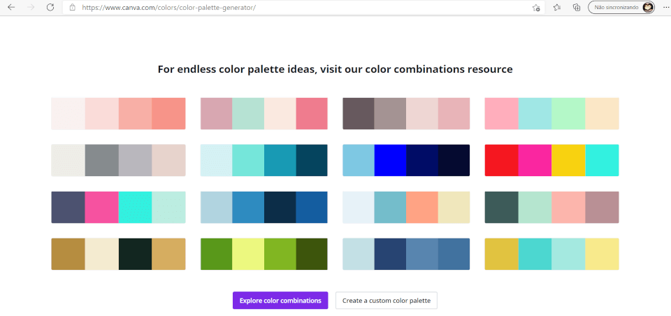 aprenda a criar paleta de cores no canva gratis - ferramenta combinacao de cores canva