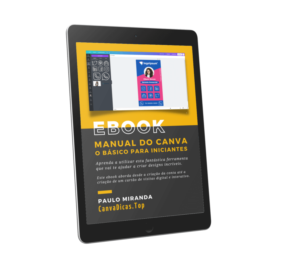 capa ebook manual canva em pdf - tutorial