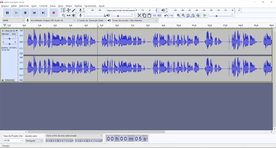 obtendo os tempos de cada trecho da legenda utilizando o Audacity