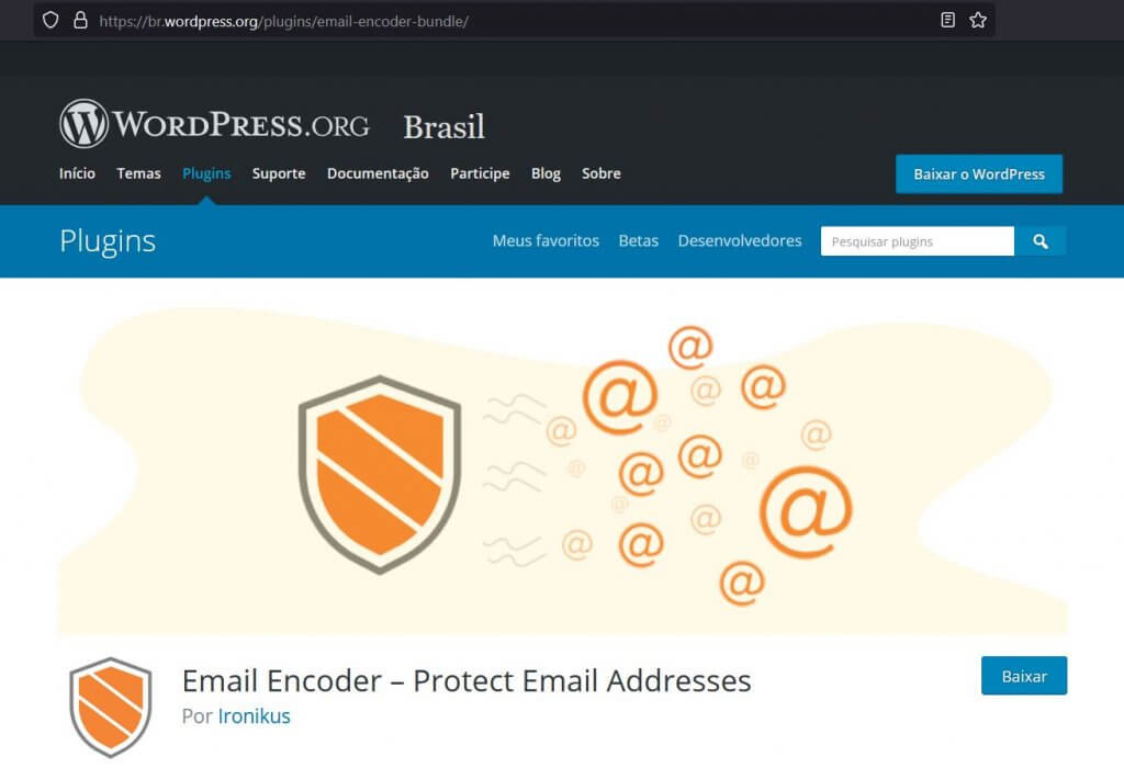 plugin wordpress proteger endereço de email spam bots
