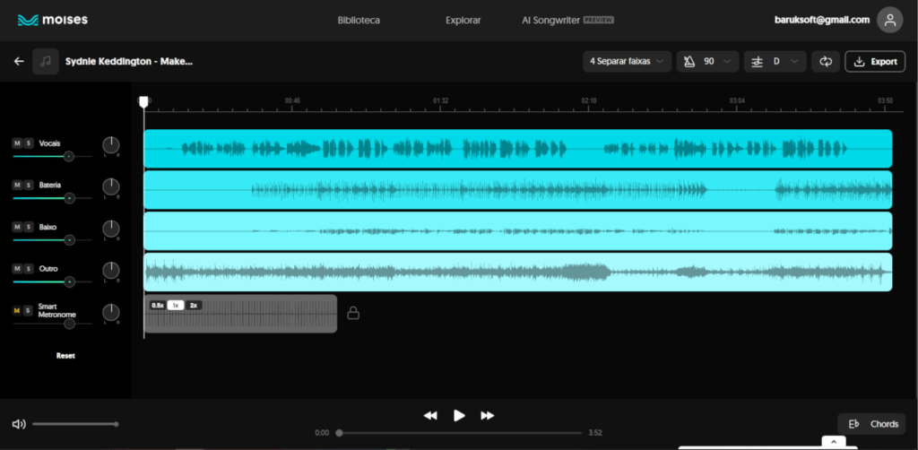 Como tirar o vocal de uma música online - Faixas música de exemplo