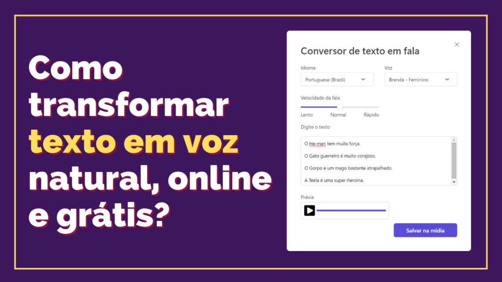 Como transformar texto em voz natural online e gratis